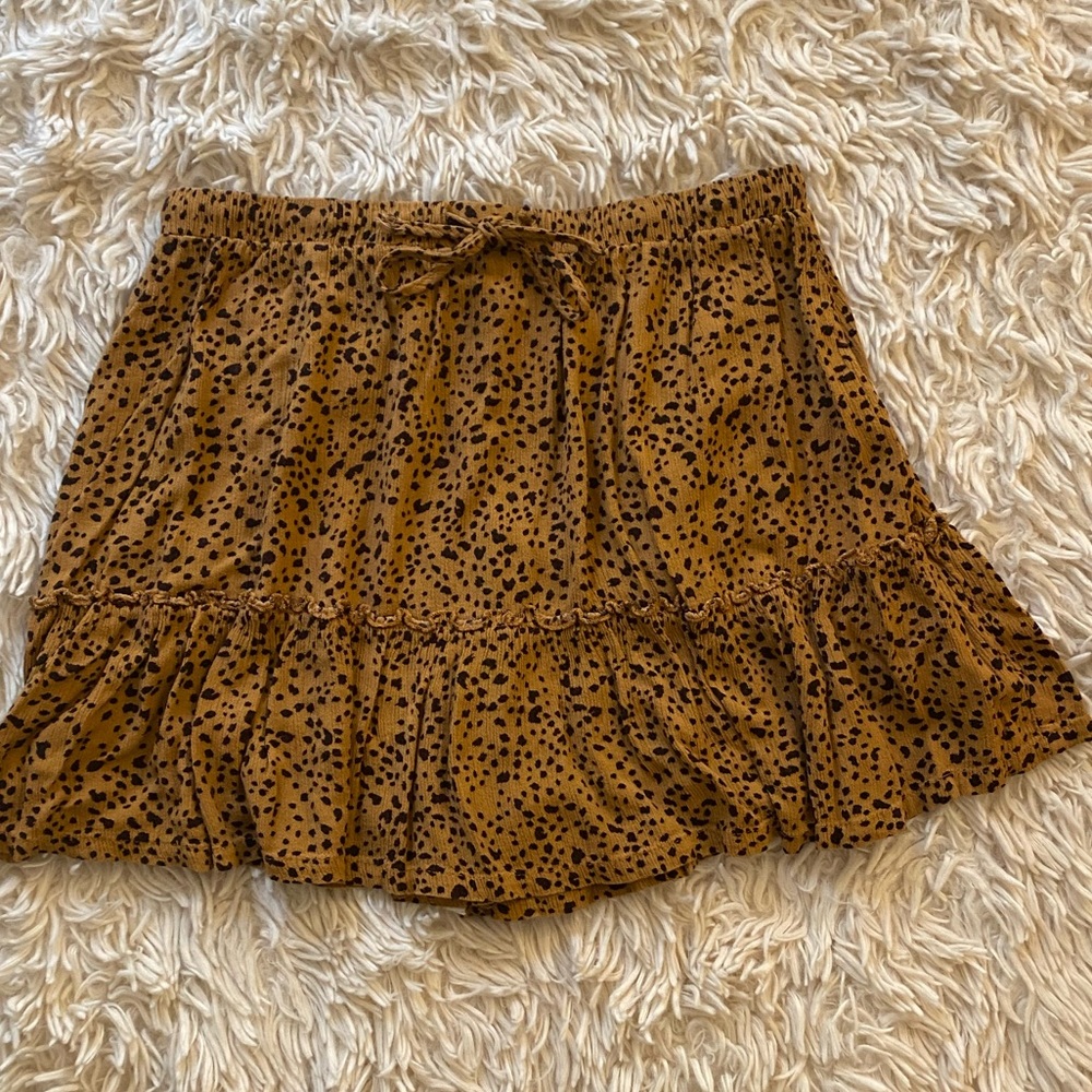 Cotton on cheetah skirt